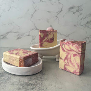 ROSE QUARTZ SOAP with GEMSTONE